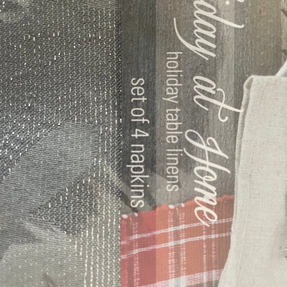 SILVER LINEN NAPKINS - Picture 2 of 4